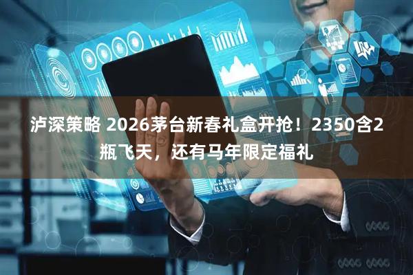泸深策略 2026茅台新春礼盒开抢！2350含2瓶飞天，还有马年限定福礼