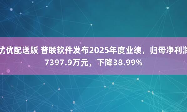 优优配送版 普联软件发布2025年度业绩，归母净利润7397.9万元，下降38.99%