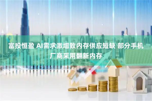 富投恒盈 AI需求激增致内存供应短缺 部分手机厂商采用翻新内存