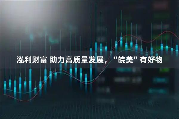 泓利财富 助力高质量发展，“皖美”有好物