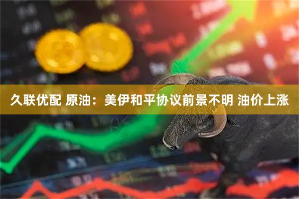 久联优配 原油：美伊和平协议前景不明 油价上涨