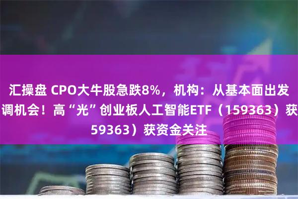 汇操盘 CPO大牛股急跌8%，机构：从基本面出发，重视回调机会！高“光”创业板人工智能ETF（159363）获资金关注