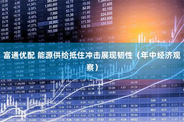 富通优配 能源供给抵住冲击展现韧性（年中经济观察）